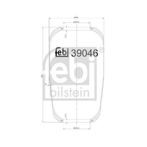 FEBI BILSTEIN Federbalg, Luftfederung 39046