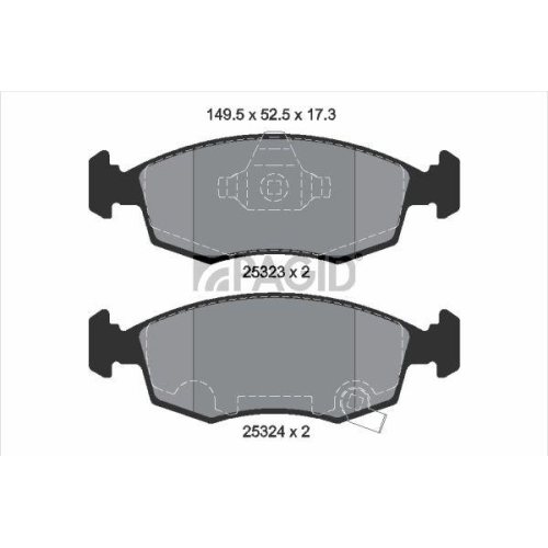 PAGID Bremsbelagsatz, Scheibenbremse T2139N