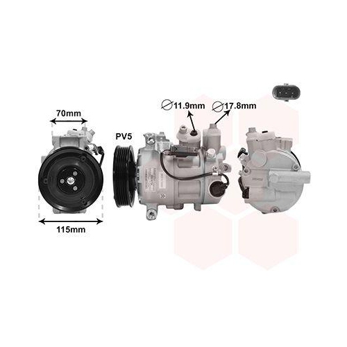 VAN WEZEL Kompressor, Klimaanlage 3001K726