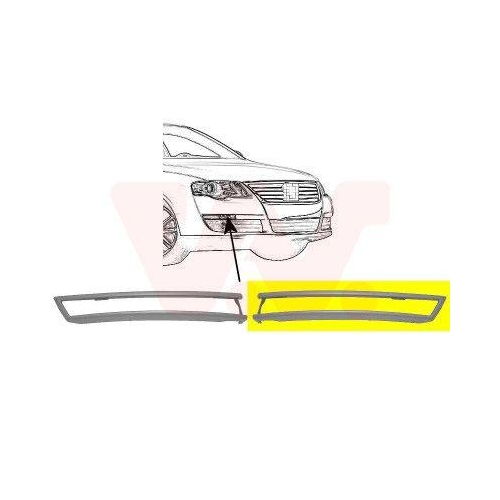 VAN WEZEL Zier-/Schutzleiste, Sto&szlig;f&auml;nger ** Equipart ** 5839585