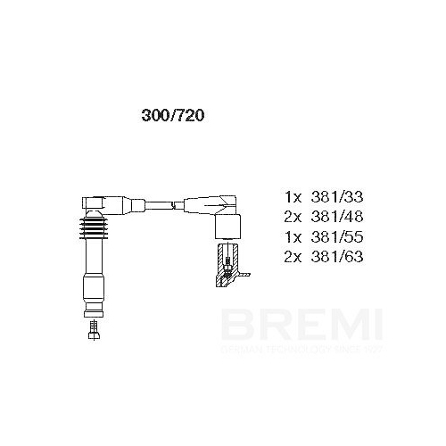 BREMI Z&uuml;ndleitungssatz 300/720