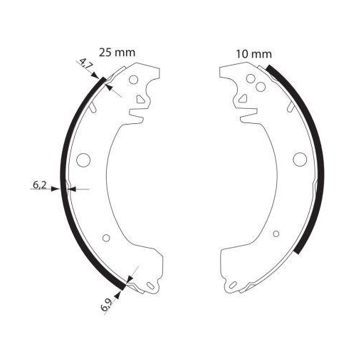 TEXTAR Bremsbackensatz 91064300
