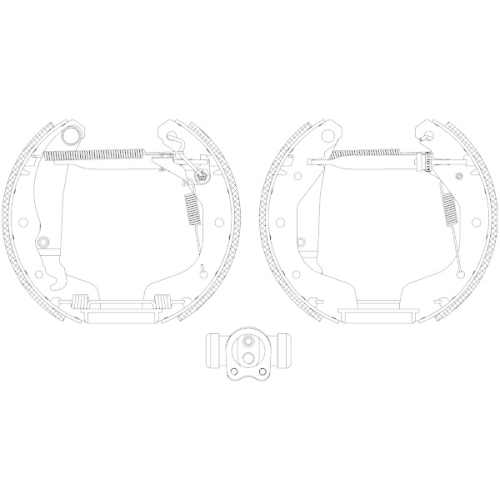 TEXTAR Bremsbackensatz Shoe Kit Pro 84044903