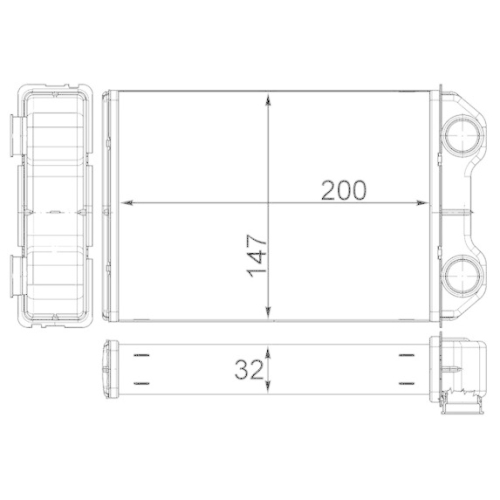 MAHLE W&auml;rmetauscher, Innenraumheizung BEHR AH 251 000S