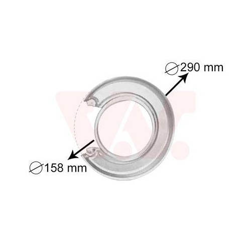 VAN WEZEL Spritzblech, Bremsscheibe 3765373