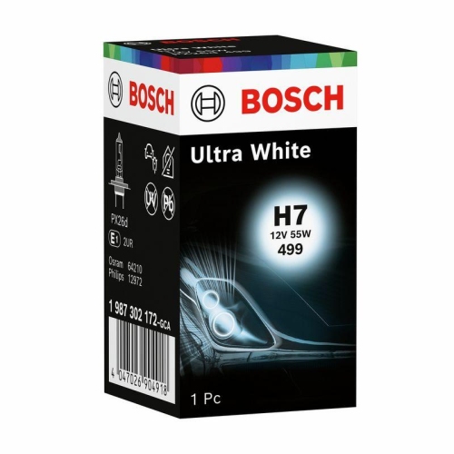 BOSCH Gl&uuml;hlampe, Fernscheinwerfer Ultra White WS 1 987 302 172