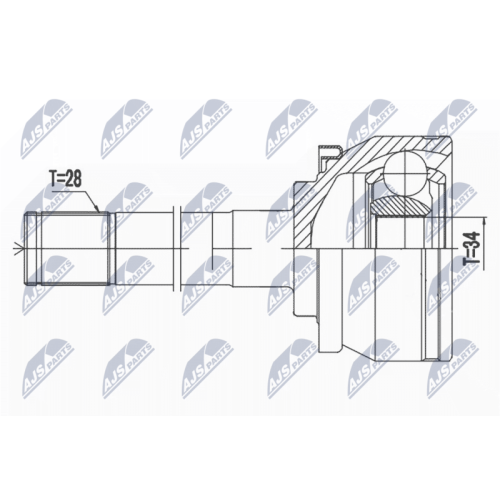 NTY Gelenksatz, Antriebswelle NPZ-HY-511