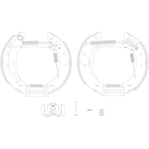 TEXTAR Bremsbackensatz Shoe Kit Pro 84048008