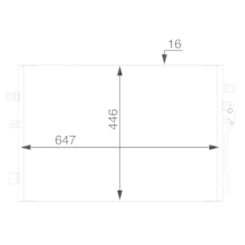 MAHLE Kondensator, Klimaanlage BEHR AC 46 000S