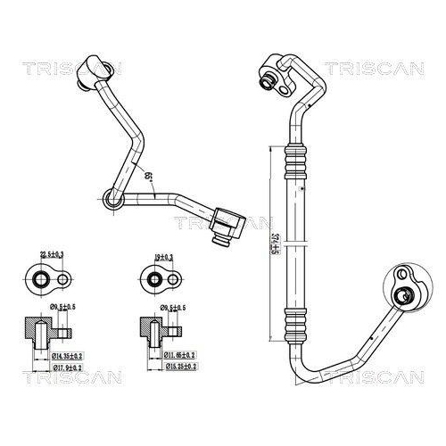 TRISCAN Hochdruck-/Niederdruckleitung, Klimaanlage