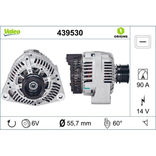 VALEO Generator VALEO ORIGINS - NEW O.E. TECHNOLOGIE 439530