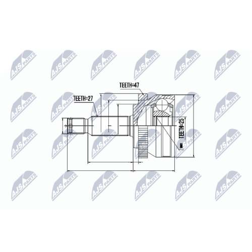 NTY Gelenksatz, Antriebswelle NPZ-HY-531