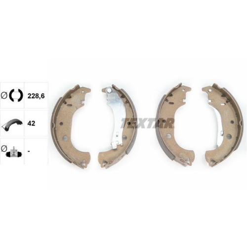 TEXTAR Bremsbackensatz 91059900