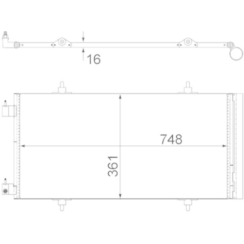 MAHLE Kondensator, Klimaanlage BEHR AC 465 000S