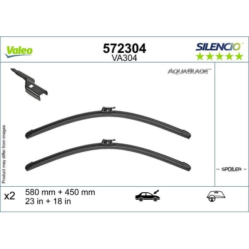 VALEO Wischblatt SILENCIO AQUABLADE SET 572304