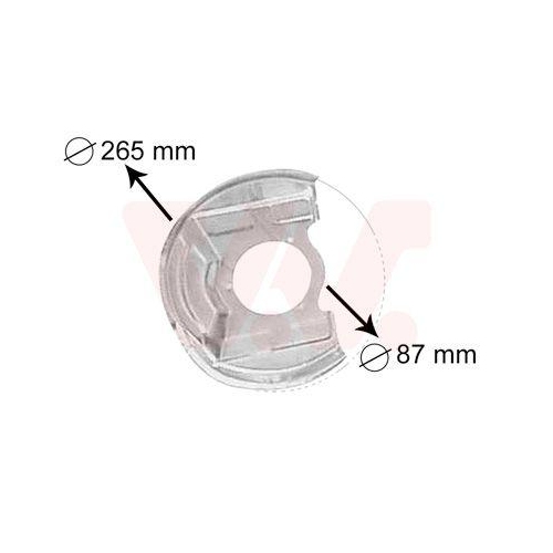 VAN WEZEL Spritzblech, Bremsscheibe 3770371