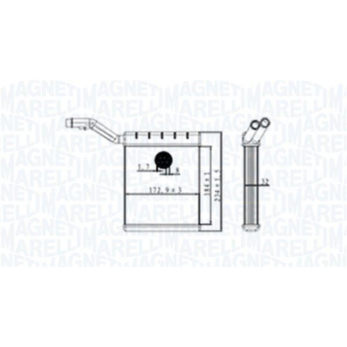MAGNETI MARELLI W&auml;rmetauscher, Innenraumheizung 350218480000