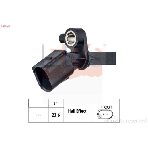 EPS Sensor, Raddrehzahl Made in Italy - OE Equivalent 1.960.013