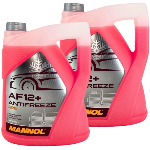 Mannol Antifreeze K&uuml;hlerfrostschutz AF12+ (-40 &deg;C) Longlife 10 Liter MN4012-5