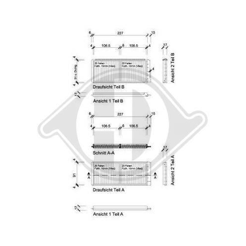 DIEDERICHS Filter, Innenraumluft DIEDERICHS Climate DCI0833S