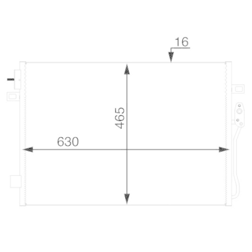 MAHLE Kondensator, Klimaanlage BEHR AC 47 000S