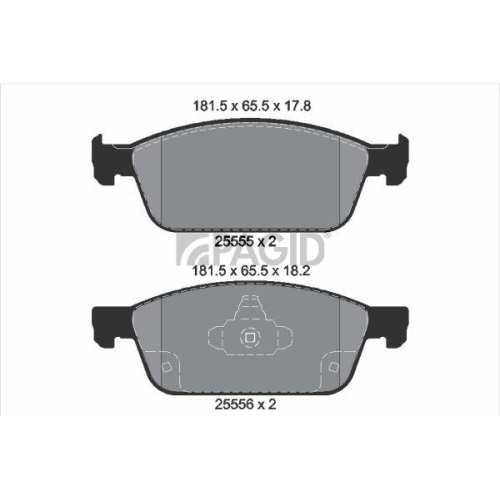 PAGID Bremsbelagsatz, Scheibenbremse T2645N