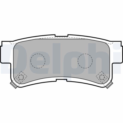DELPHI Bremsbelagsatz, Scheibenbremse LP1765