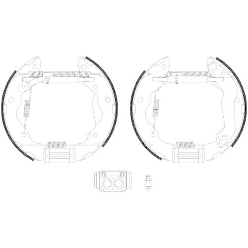 TEXTAR Bremsbackensatz Shoe Kit Pro 84059500