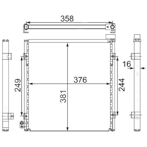 MAHLE Kondensator, Klimaanlage BEHR AC 470 000S