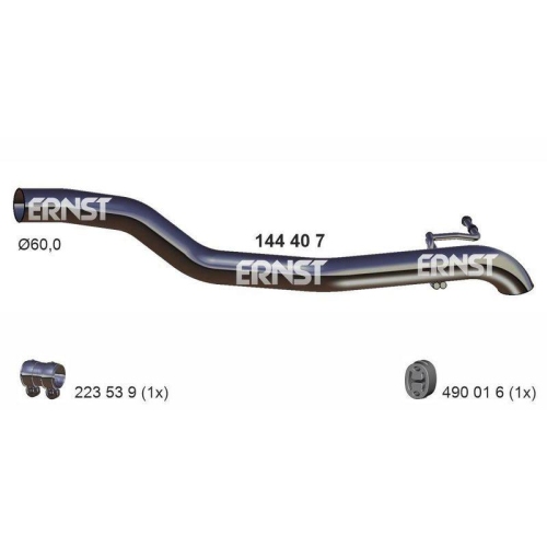 ERNST Abgasrohr 144407