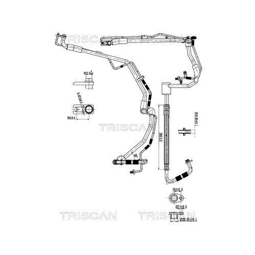 TRISCAN Hochdruck-/Niederdruckleitung, Klimaanlage