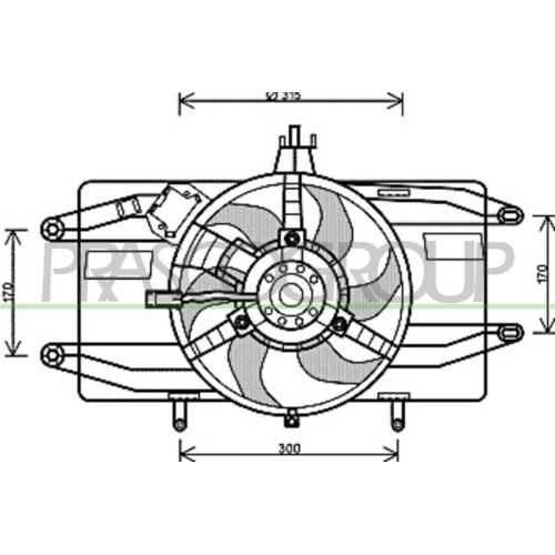PRASCO L&uuml;fter, Motork&uuml;hlung PrascoSelection FT908F001