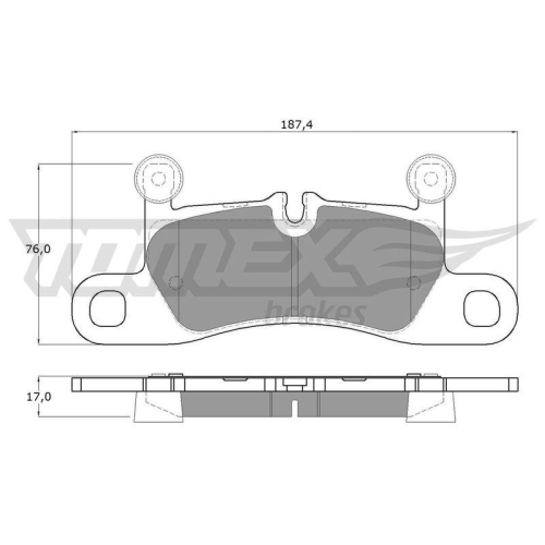 TOMEX Brakes Bremsbelagsatz, Scheibenbremse TX 19-26