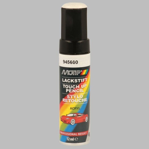 Lackstift Autolackreparatur Autofarbe Kompakt wei&szlig; gl&auml;nzend 12 ml MOTIP 945600