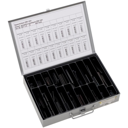 Spannh&uuml;lsen, Federstahl, DIN 1481 - Sortiment Satz Set SWG 957 114 75
