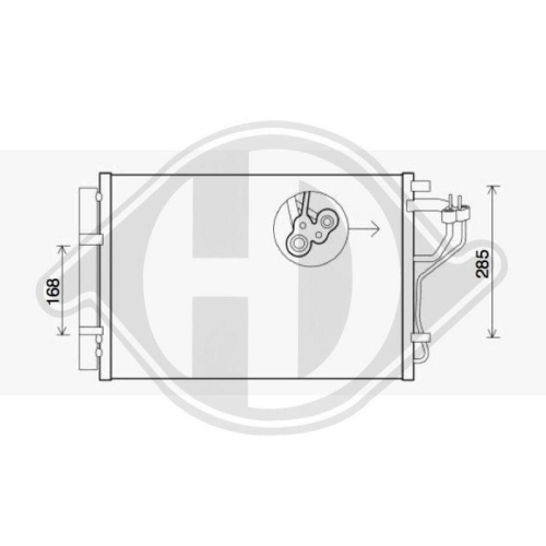 DIEDERICHS Kondensator, Klimaanlage DIEDERICHS Climate DCC1521