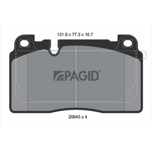 PAGID Bremsbelagsatz, Scheibenbremse T2321N