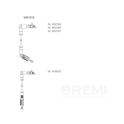 BREMI Z&uuml;ndleitungssatz 600/313