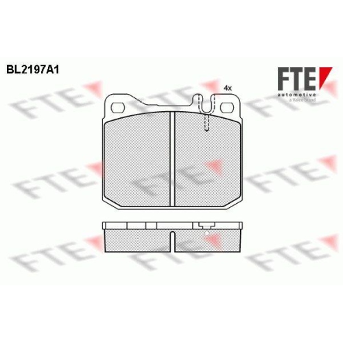 FTE Bremsbelagsatz, Scheibenbremse 9011033