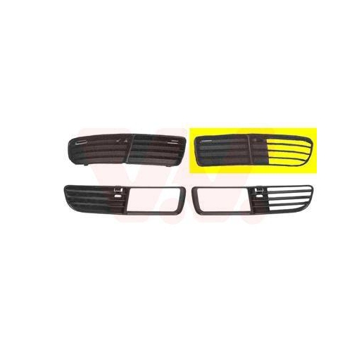VAN WEZEL L&uuml;ftungsgitter, Sto&szlig;f&auml;nger ** Equipart ** 5824591