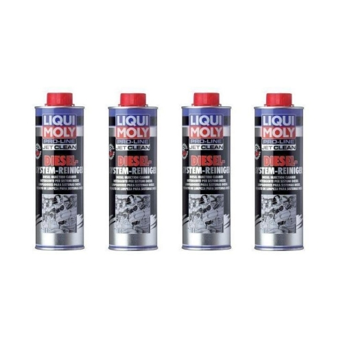 4x Pro-Line JetClean Diesel-System-Reiniger Ablagerung 500ml LIQUIMOLY 5154