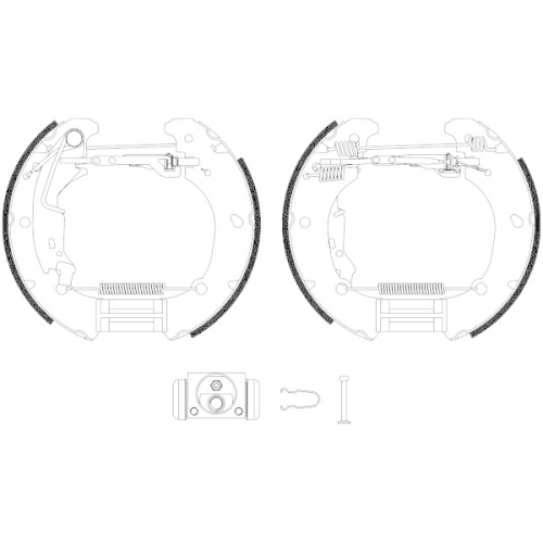 TEXTAR Bremsbackensatz Shoe Kit Pro 84061100