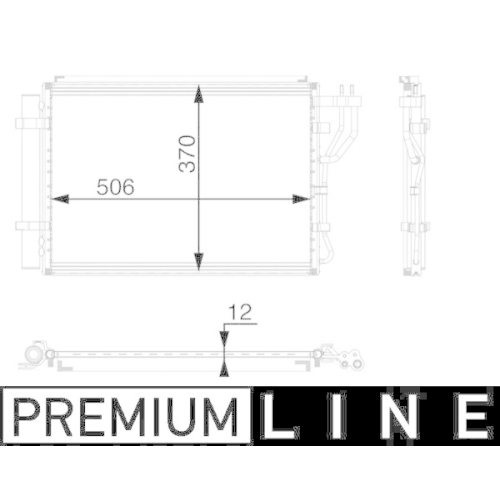 MAHLE Kondensator, Klimaanlage BEHR *** PREMIUM LINE *** AC 48 000P
