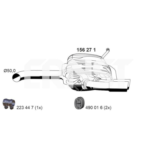 ERNST Endschalldämpfer 156271