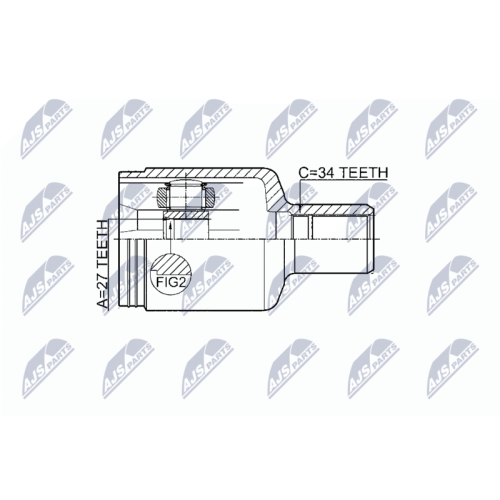 NTY Gelenksatz, Antriebswelle NPW-ME-044