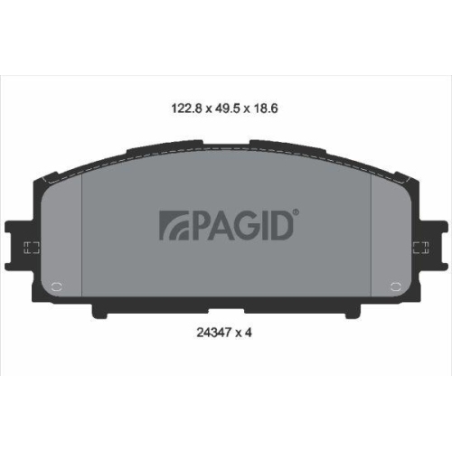 PAGID Bremsbelagsatz, Scheibenbremse T1601N