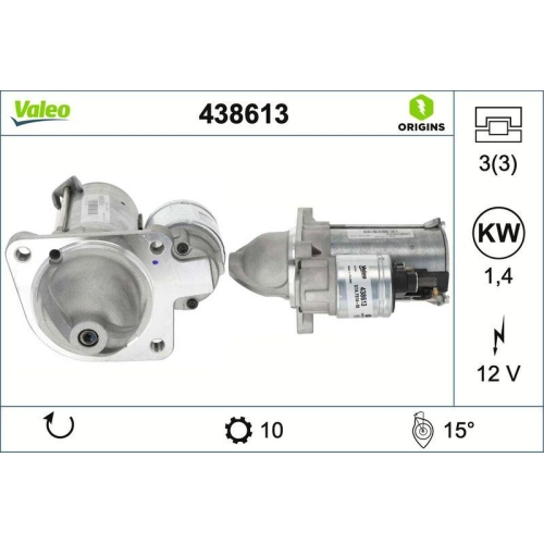VALEO Starter VALEO ORIGINS 438613