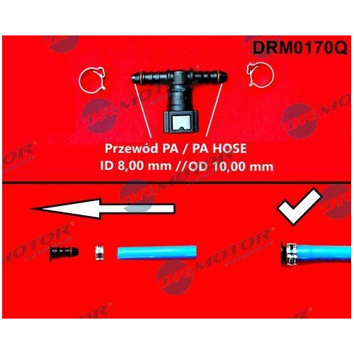 Dr.Motor Automotive Schlauchverbinder, Kraftstoffschlauch DRM0170Q