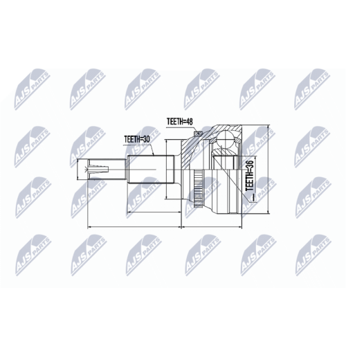 NTY Gelenksatz, Antriebswelle NPZ-TY-066