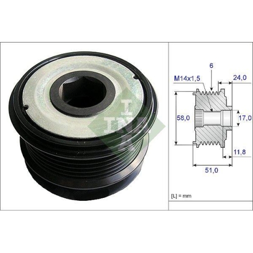 Schaeffler INA Generatorfreilauf 535 0196 10